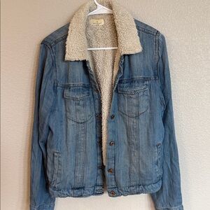 Thread & Supply Denim Jacket with Sherpa Collar